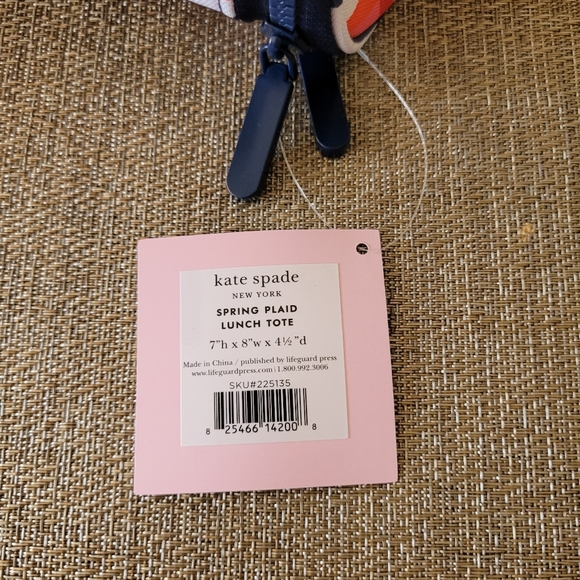 Kate Spade Spring plaid lunch tote - Picture 8 of 8